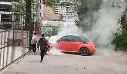 İlk müdahaleyi okul müdürü yaptı