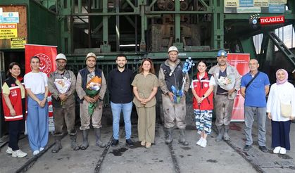 Madencilere "Babalar Günü" sürprizi