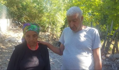 Evleri yıkılan aile, sokakta kaldı