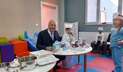 Akgül, Öget Şen Kızılay Anaokulu'nu ziyaret etti