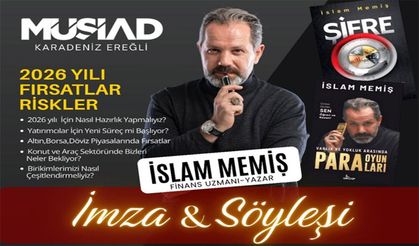Finans Uzmanı Memiş, Ereğli'ye geliyor