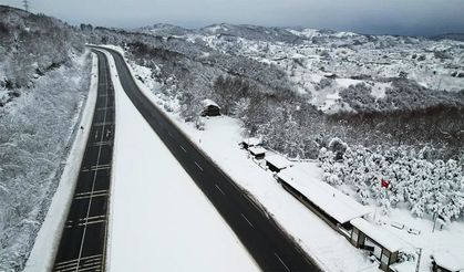 Zonguldak-Ereğli yolunda kartpostallık manzara