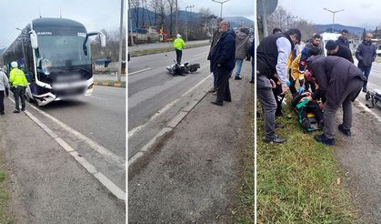 Motosiklet sürücüsü kurtarılamadı!