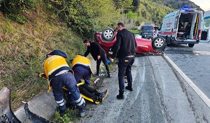Orman İşletme personeli kaza yaptı: 3 yaralı!