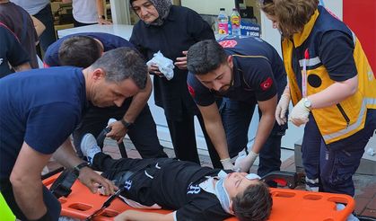 Ereğli'de, motosikletin çarptığı çocuk yaralandı