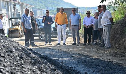 Başkan, çalışmaları denetledi