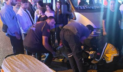 Ereğli'de, anne ve oğluna motosiklet çarptı