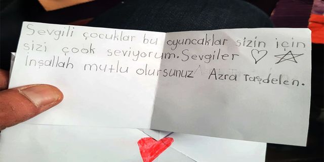 Mektup duygulandırdı, AFAD ziyareti moral verdi