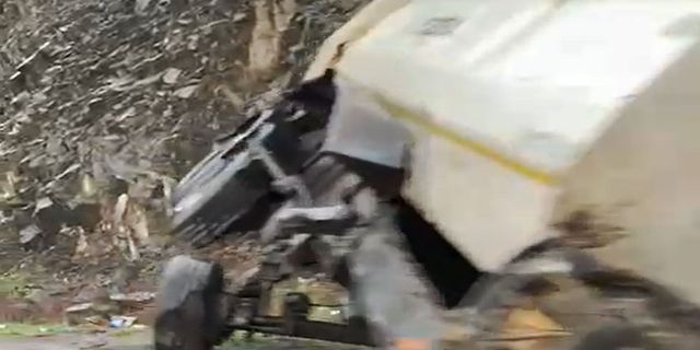 Ereğli'deki tır kazası ucuz atlatıldı!