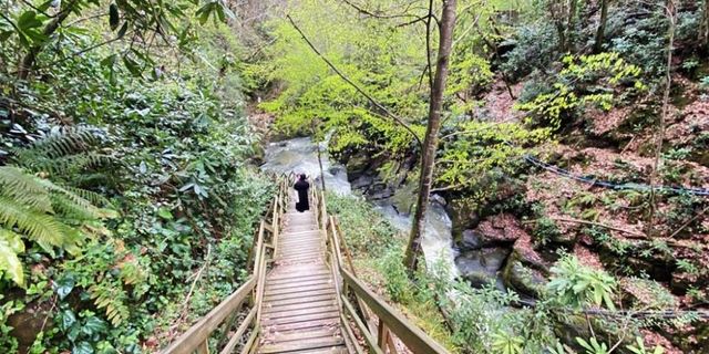 Şehre beş kilometre mesafede görsel şölen