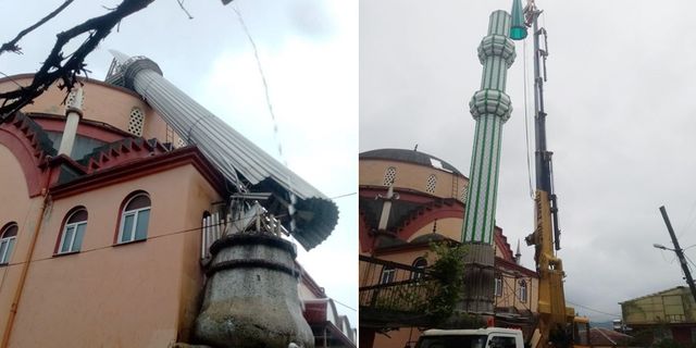 Caminin minaresi, 270 bin TL'ye yenilendi