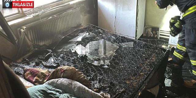 "Kiracı evi yakıp kaçtı" iddiası