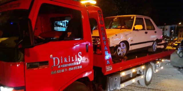 Alkollü sürücüler kaza yaptı: 2 yaralı!
