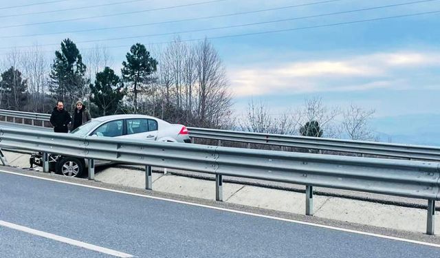 Gizli buzlanma, kazaya neden oldu: 2 yaralı!