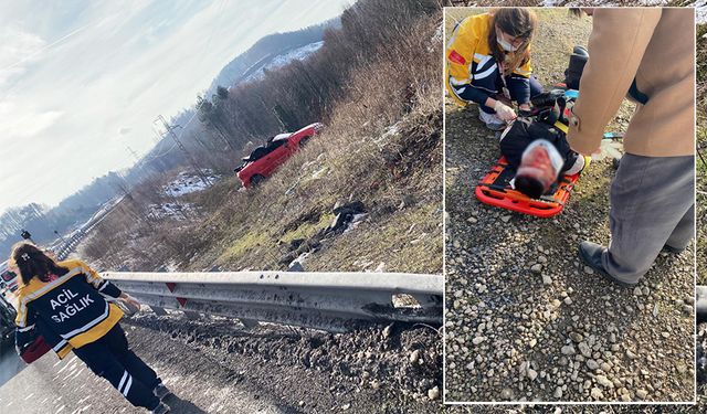 Ereğli-Zonguldak yolunda kaza: 1 yaralı!