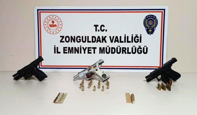 Zonguldak'ta "silah ve mühimmat" operasyonu!