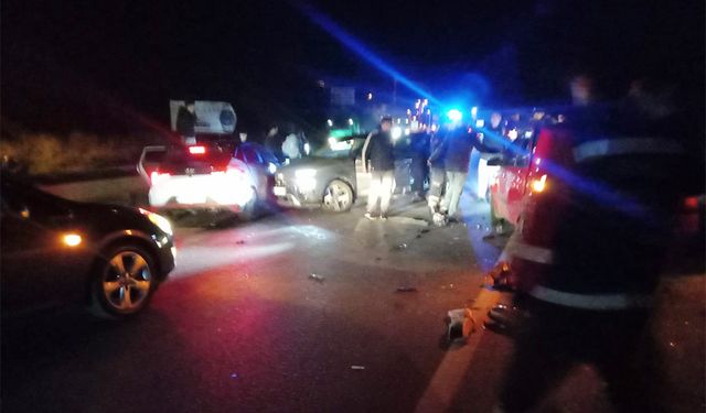 Ereğli'de zincirleme trafik kazası; yaralılar var!