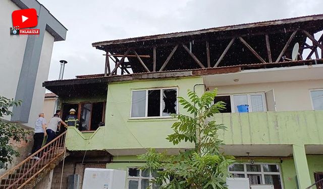 İki katlı evde yangın: 5 kişi hastanelik oldu!