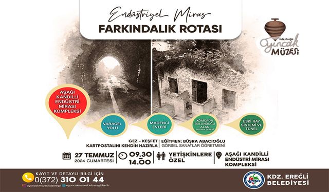 Ereğli'de, 'Endüstriyel Miras' gezisi yapılacak