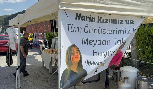 Narin Güran adına lokma dağıtıldı