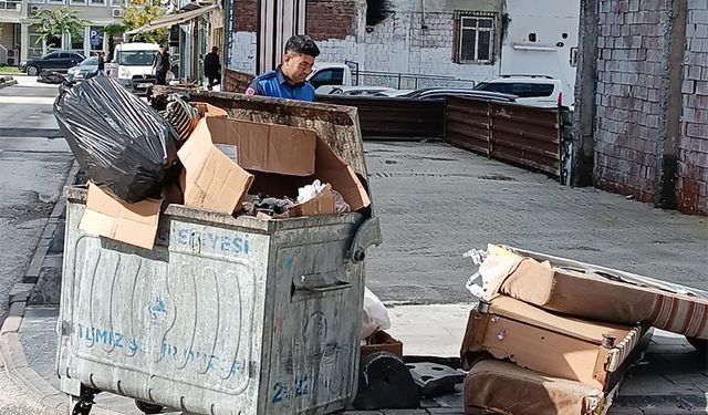 Çevreyi kirleten şahıs, kameralardan tespit edildi