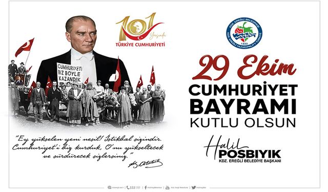 "Cumhuriyetin ışığında, geleceğe güvenle bakıyoruz"