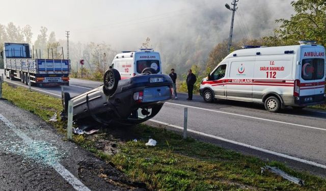 Zonguldak-Ankara yolunda feci kaza: 2 yaralı!