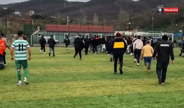 Maç bitti, saha karıştı!