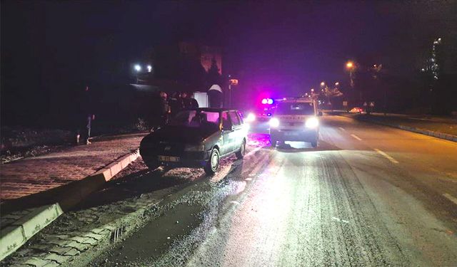 Polisi görünce aracı bırakıp kaçtı!