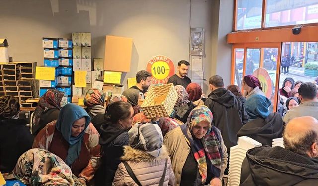 Alaplı'da, alışveriş izdihamı!