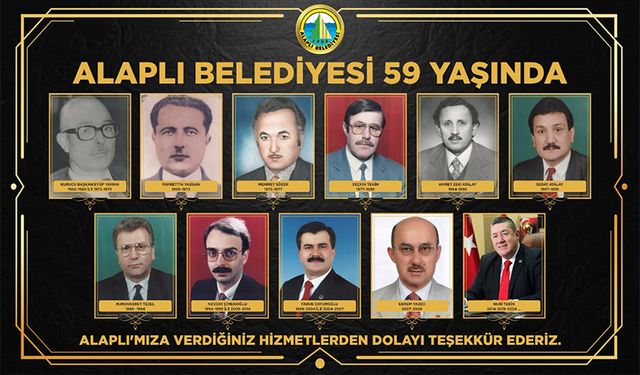 59. yılda önceki başkanları unutmadı