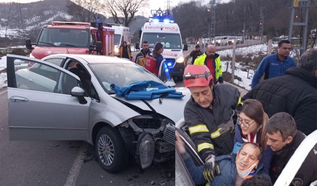 Çaycuma'da feci kaza: 2 yaralı!