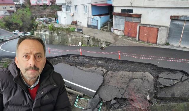 Mahalle yolu çöktü!