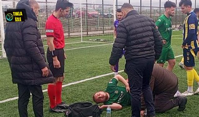 Futbolcunun zor anları!
