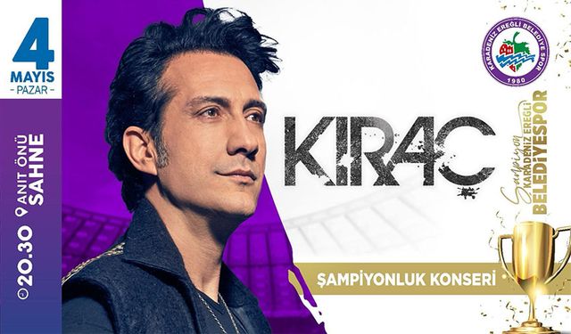 Şampiyonun gala gecesinde Kıraç konser verecek