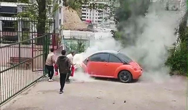 İlk müdahaleyi okul müdürü yaptı