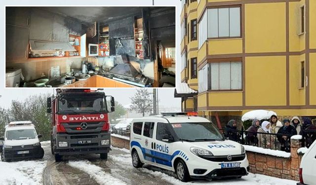 Anne ve 3 çocuğu dumandan etkilendi!