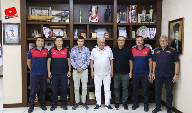 Depremzededen Posbıyık'a teşekkür ziyareti