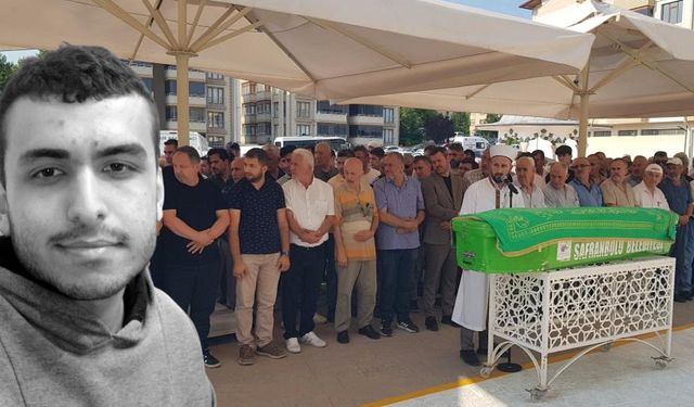 Kazada ölen genç, toprağa verildi