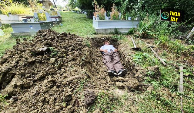 Kendi mezarını kazdı!