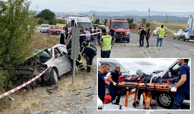Hafriyat kamyonuyla otomobil çarpıştı: 1 ölü!