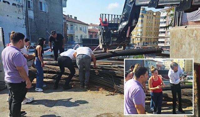 Ereğli'de, kedi kurtarma operasyonu
