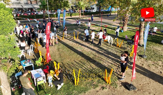 Çocuklar, ata binmenin heyecanını yaşadı