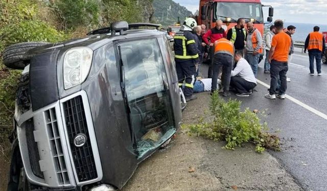 Yağış, kazayı da beraberinde getirdi: 1 yaralı!