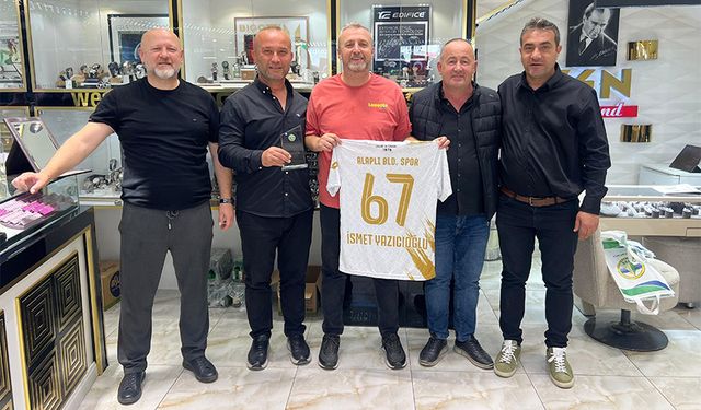 Alaplı Belediyespor'dan Yazıcıoğlu'na teşekkür ziyareti