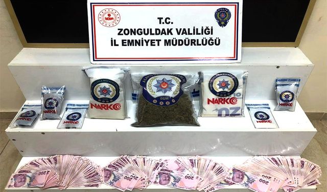 Zonguldak’ta narkotik operasyonu: 2 şüpheli tutuklandı!