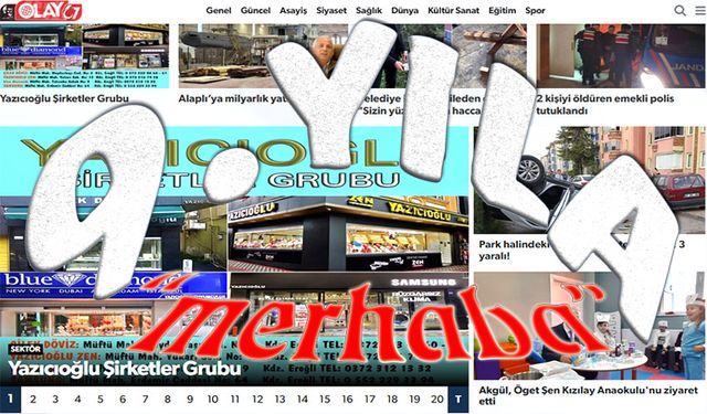 9. yayın yılına "merhaba"...