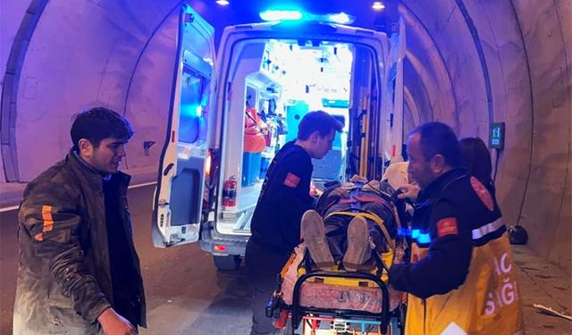 Tünelde kaza: 1 yaralı!