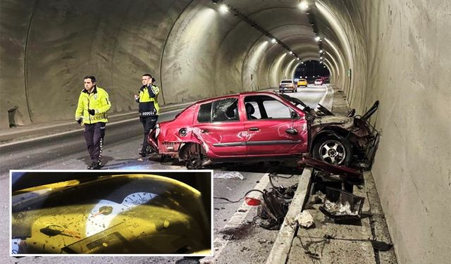 Tünelde feci kaza: 2 ağır yaralı!