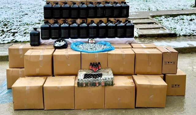 Jandarmadan kaçak alkol operasyonu